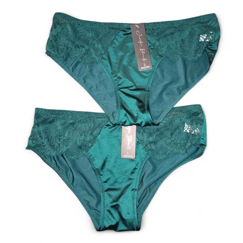 Green Lace Trim Panties